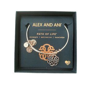 Alex and Ani rose gold Path of Life bracelet